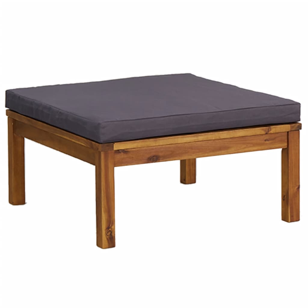 6 Piece Garden Lounge Set with Cushion Solid Acacia Wood