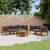 6 Piece Garden Lounge Set with Cushion Solid Acacia Wood