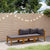 3 Piece Garden Lounge Set with Cushion Solid Acacia Wood