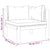 4 Piece Garden Lounge Set with Cream Cushion Solid Acacia Wood