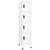 Locker Cabinet White 38x45x180 cm Steel