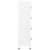 Locker Cabinet White 38x45x180 cm Steel