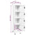 Locker Cabinet White 38x45x180 cm Steel
