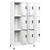 Locker Cabinet White 90x45x180 cm Steel