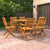 7 Piece Garden Dining Set Solid Wood Acacia