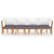4 Piece Garden Lounge Set with Cushions Solid Acacia Wood
