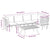 6 Piece Garden Lounge Set with Cushions Solid Wood Acacia