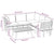 6 Piece Garden Lounge Set with Cushions Solid Wood Acacia