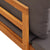 Garden Benches with Dark Grey Cushions 2 pcs Acacia Wood