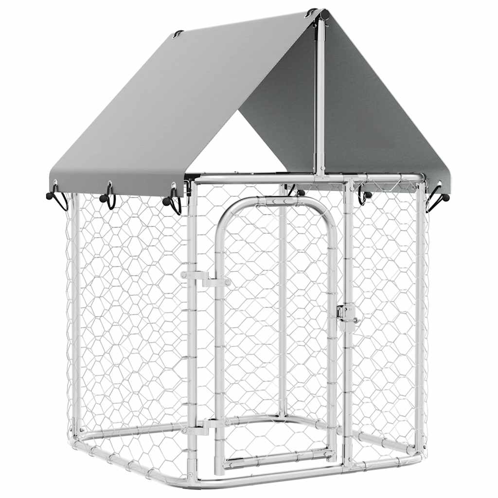 Outdoor Dog Kennel with Roof 100x100x150 cm