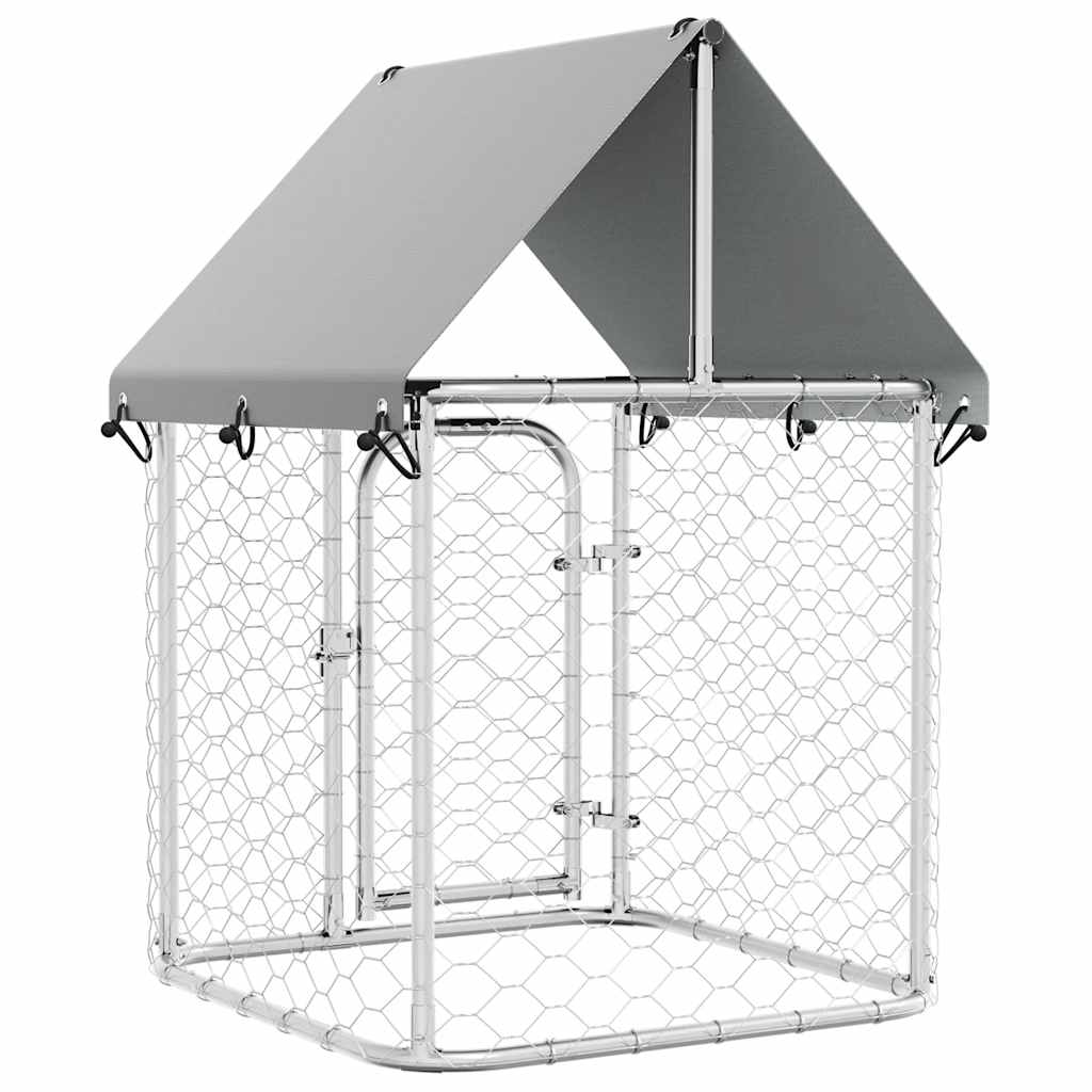 Outdoor Dog Kennel with Roof 100x100x150 cm