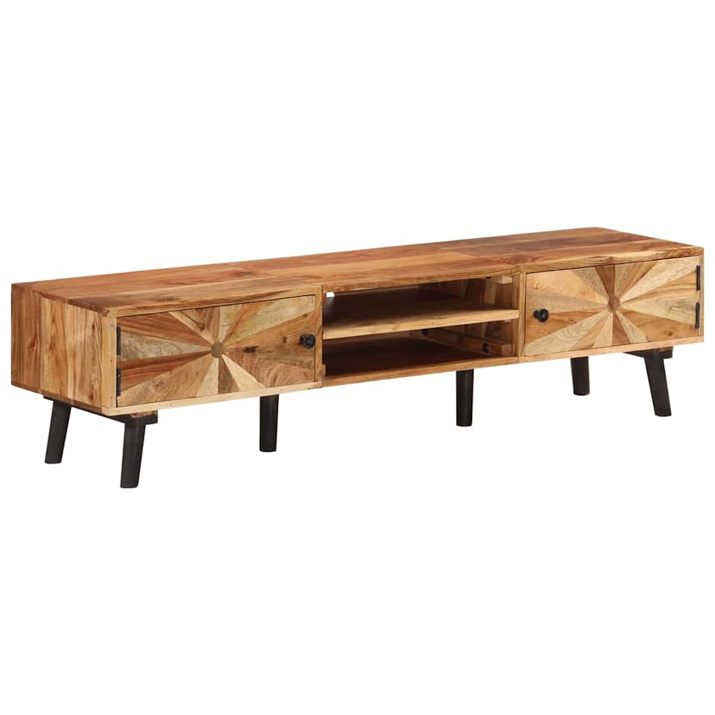 TV Cabinet 145x35x35 cm Solid Wood Acacia