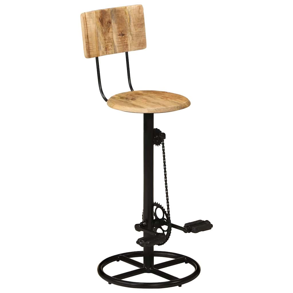 Bar Stools 2 pcs Solid Wood Mango