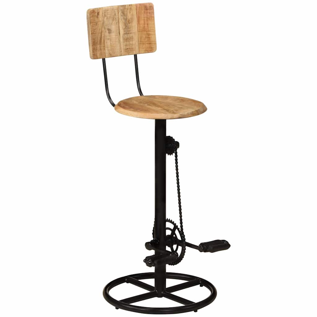 Bar Stools 2 pcs Solid Wood Mango
