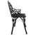Garden Bench 99 cm Cast Aluminium Black