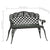 Garden Bench 108 cm Cast Aluminium Green