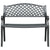 Garden Bench 102 cm Cast Aluminium Black