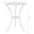 3 Piece Bistro Set Cast Aluminium White