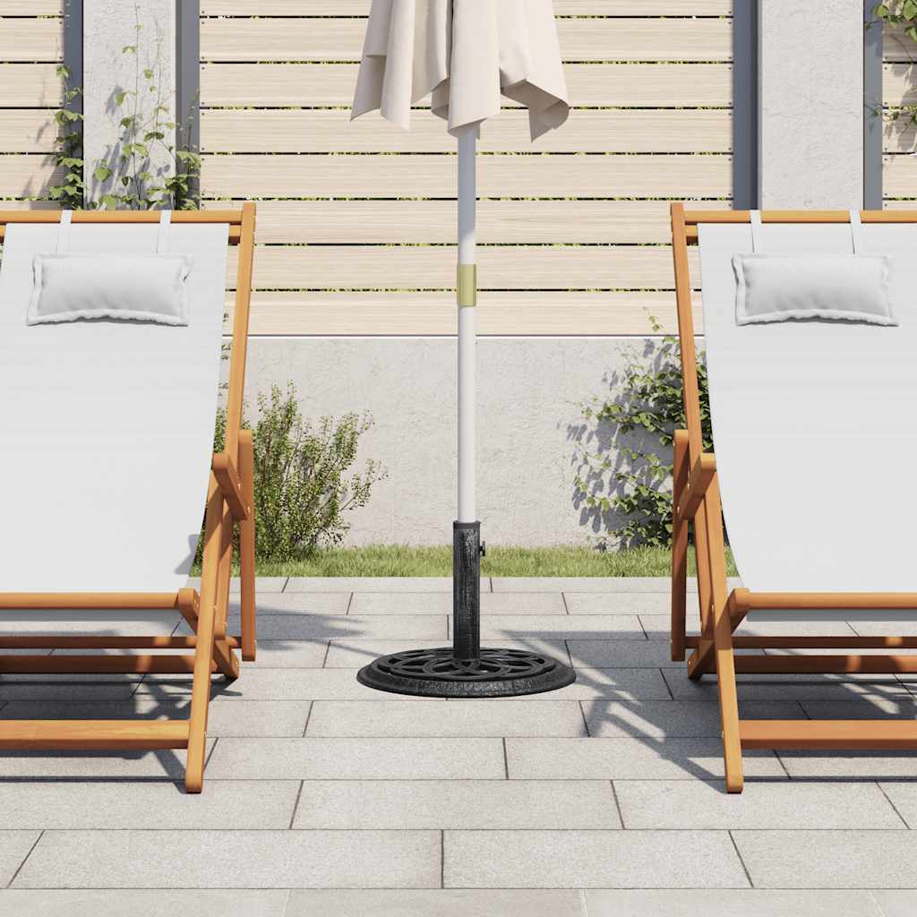Umbrella Base Black 44x44x31 cm Cast Iron