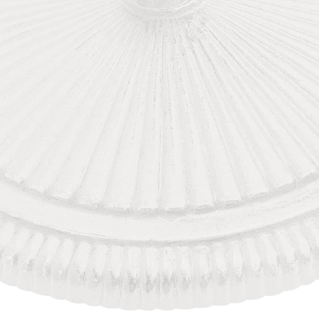 Umbrella Base White 45x45x30 cm Cast Iron