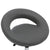 Swivel Dining Chair Grey Faux Leather