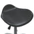 Swivel Dining Chair Black Faux Leather