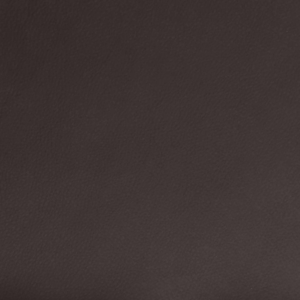 Swivel Dining Chair Brown Faux Leather