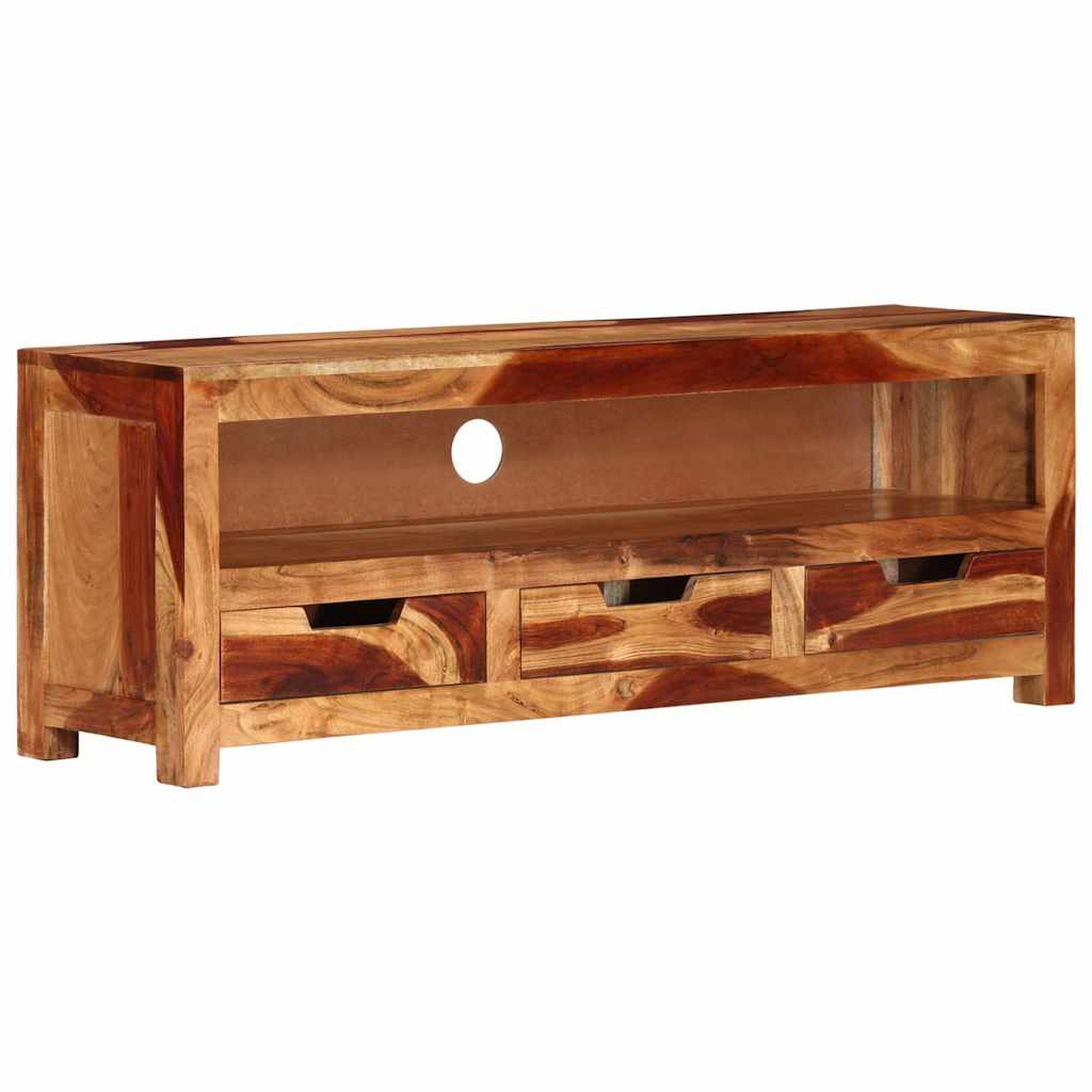 TV Cabinet 110x30x40 cm Solid Wood Acacia