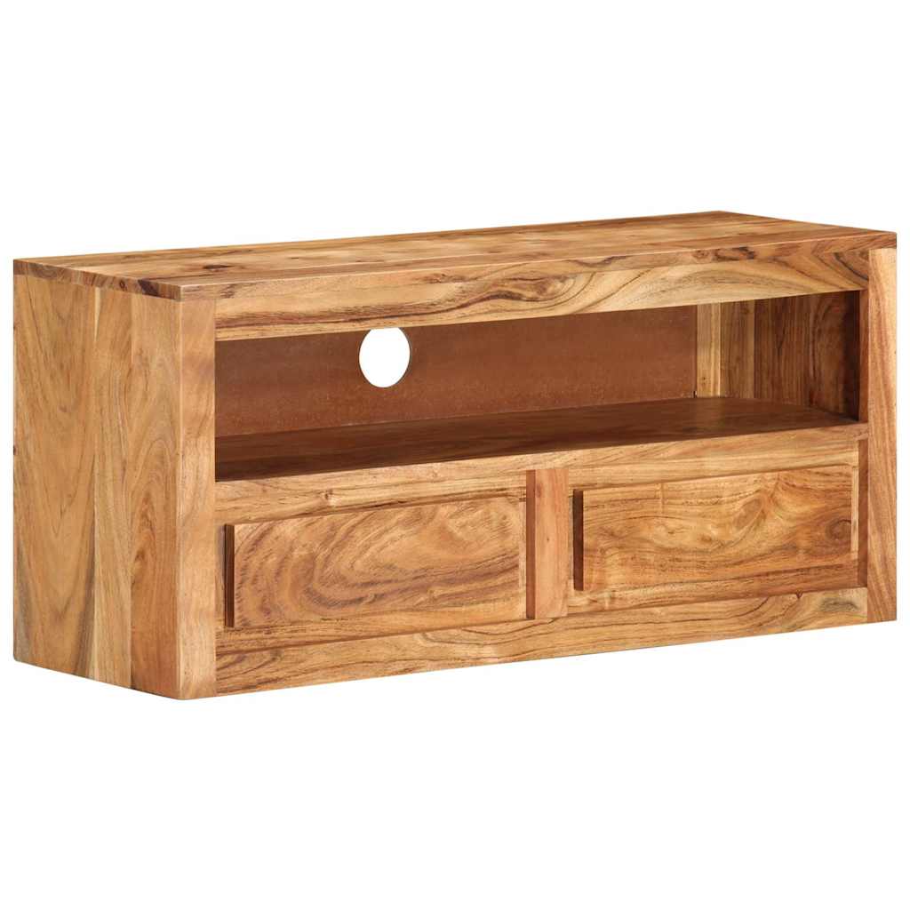 TV Cabinet 88x30x40 cm Solid Wood Acacia