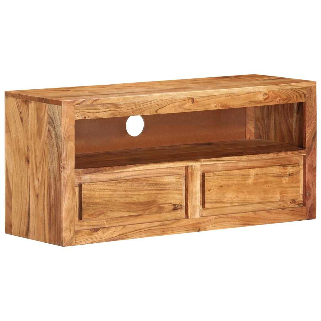 TV Cabinet 88x30x40 cm Solid Wood Acacia