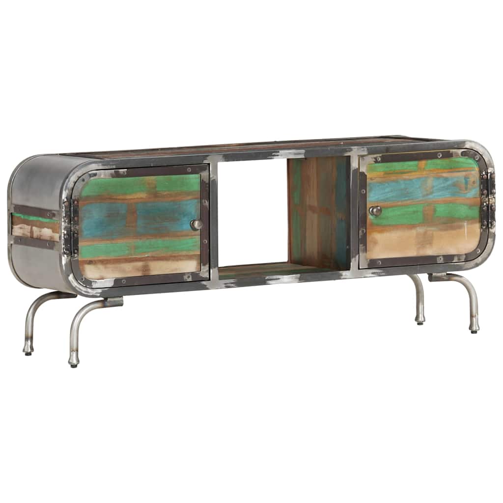 TV Cabinet Multicolour 110x30x42 cm Solid Wood Reclaimed