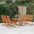 7 Piece Garden Dining Set Solid Wood Eucalyptus