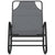 Rocking Sun Loungers 2 pcs Grey Steel and Textilene
