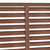 Louver Fence WPC 180x180 cm Brown