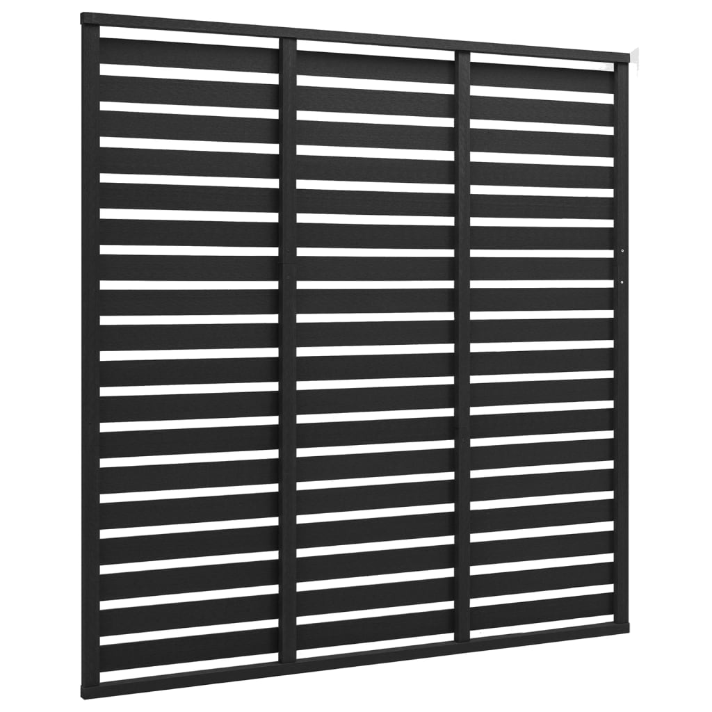 Fence Panel WPC 180x180 cm Black