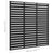 Fence Panel WPC 180x180 cm Black