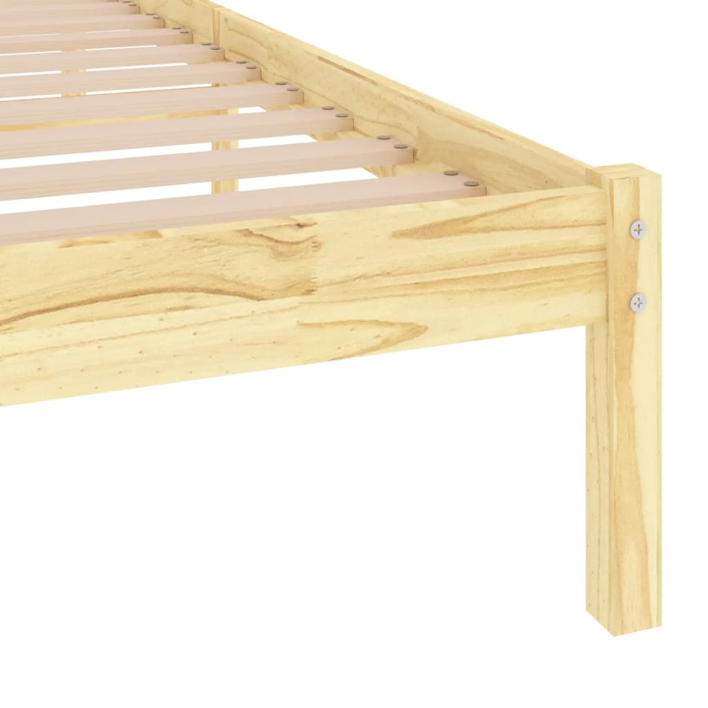 Bed Frame without Mattress Solid Wood 90x190 cm