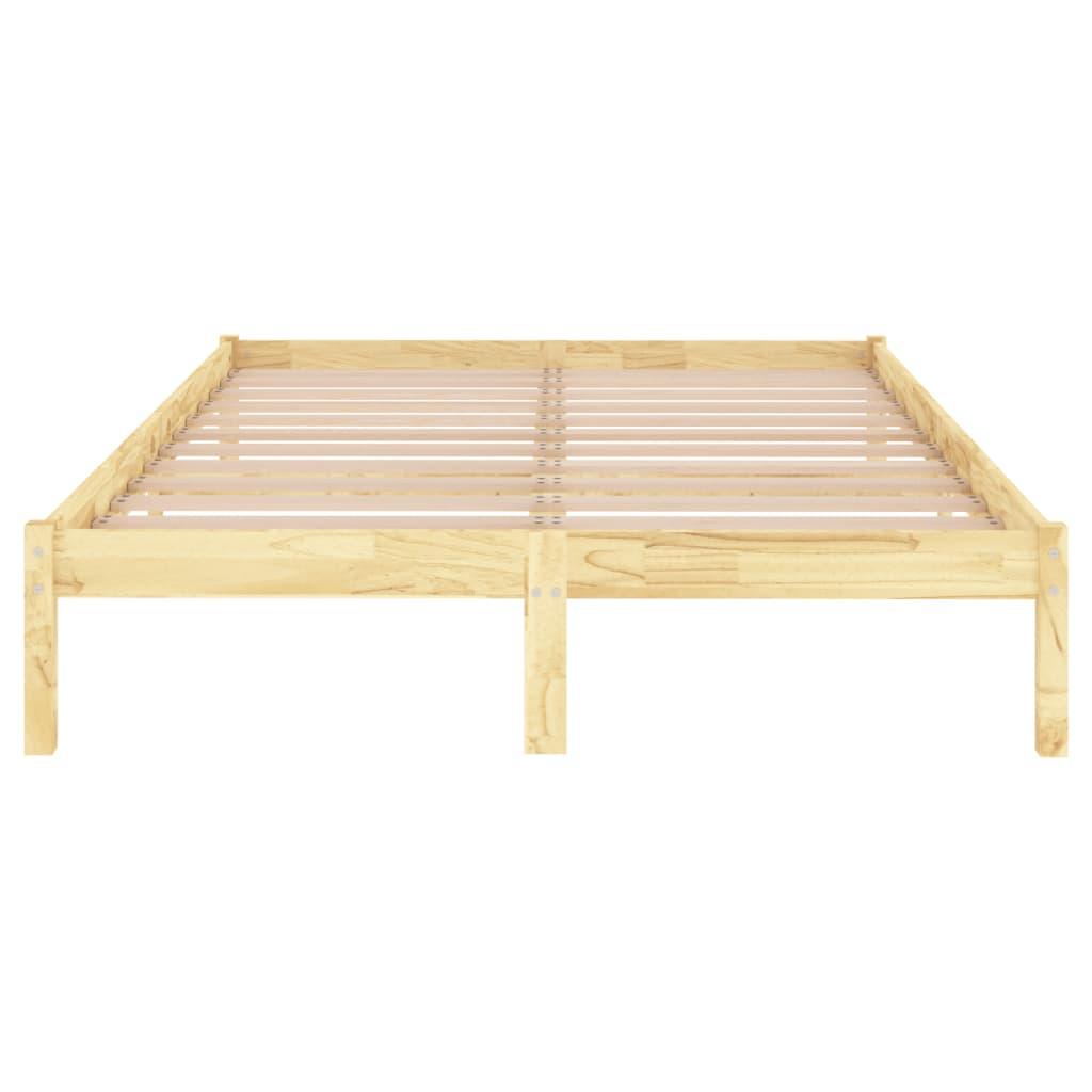 Bed Frame without Mattress Solid Wood 150x200 cm