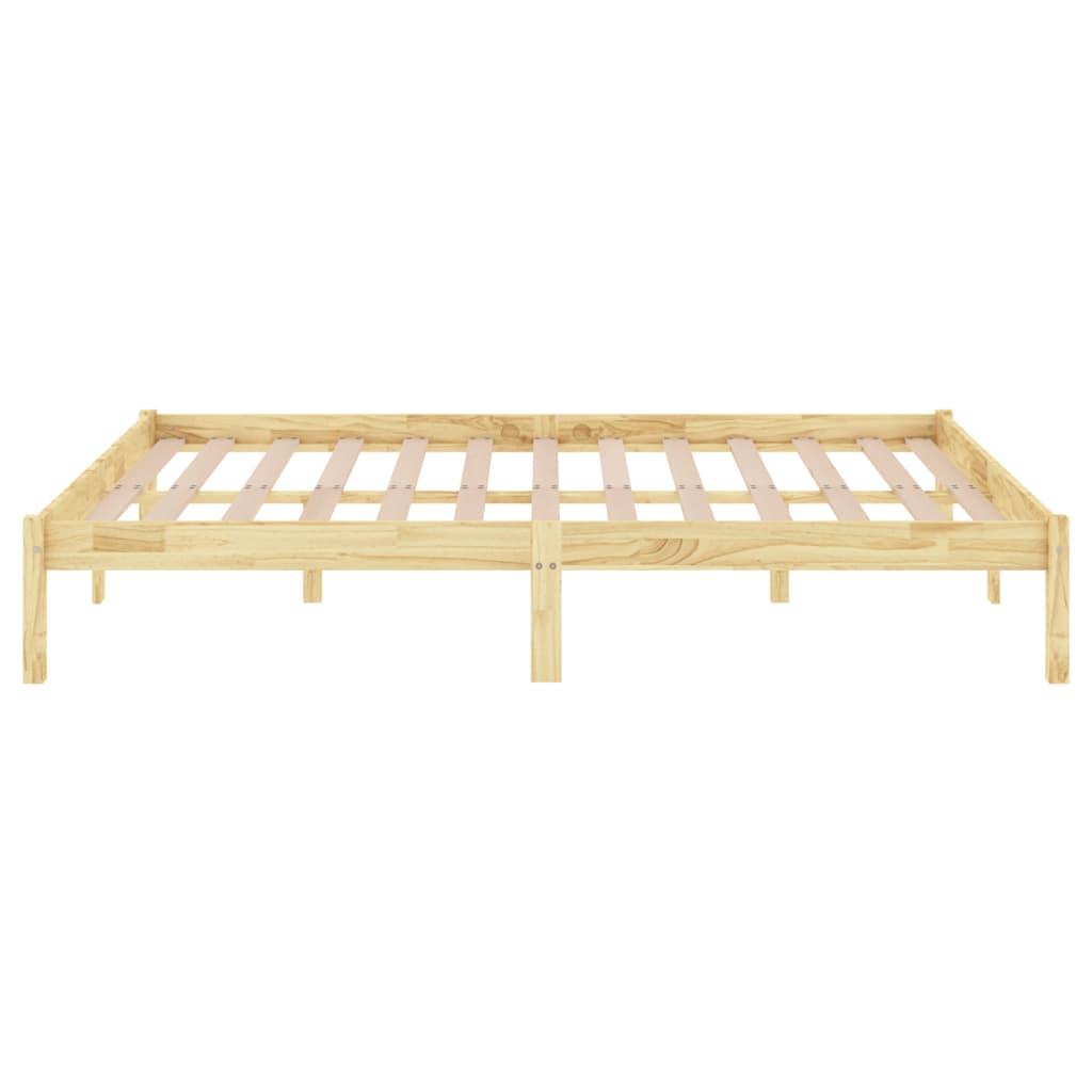 Bed Frame without Mattress Solid Wood 150x200 cm