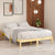 Bed Frame without Mattress Solid Wood 150x200 cm