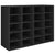 Shoe Rack Engineered Wood 92x30x67.5 cm Black