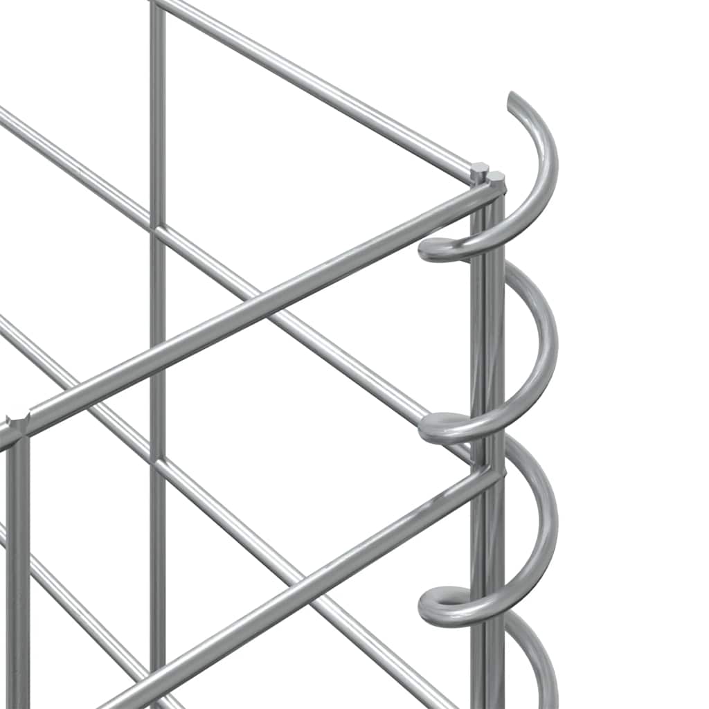 Gabion Raised Beds 3 pcs 30x30x150 cm Iron