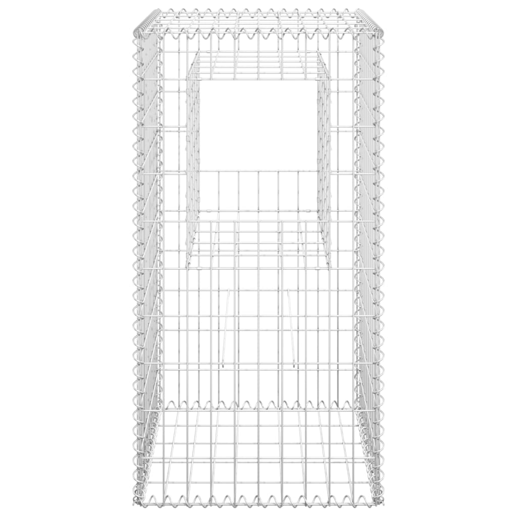 Gabion Basket Posts 2 pcs 50x50x100 cm Iron