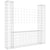 U-shape Gabion Basket with 2 Posts Iron 140x20x150 cm