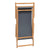 Folding Beach Chair Solid Wood Teak Grey