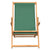 Folding Beach Chair Solid Wood Teak Green