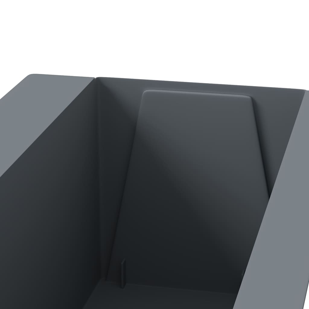 Flower Boxes for Euro Pallets 12 pcs Grey 36x13.5x9.5 cm PP