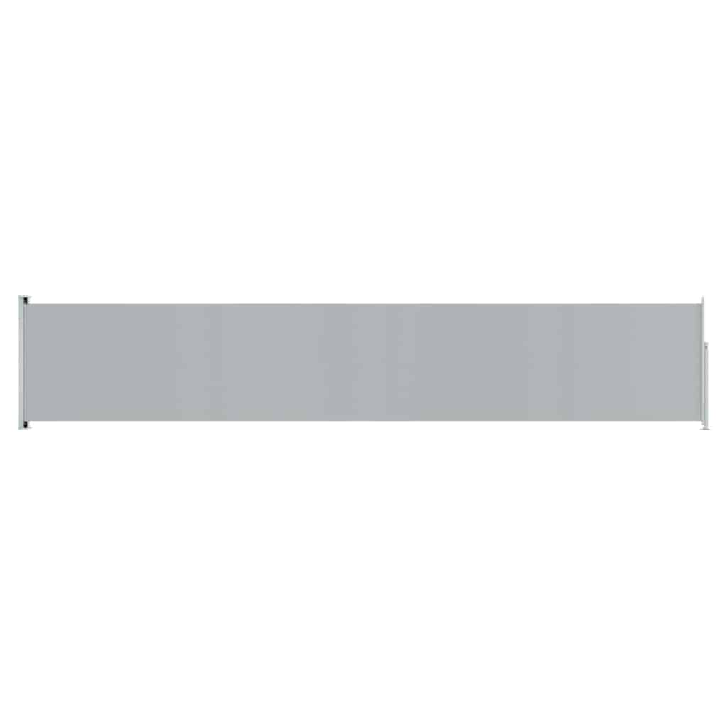 Patio Retractable Side Awning 117x600 cm Grey