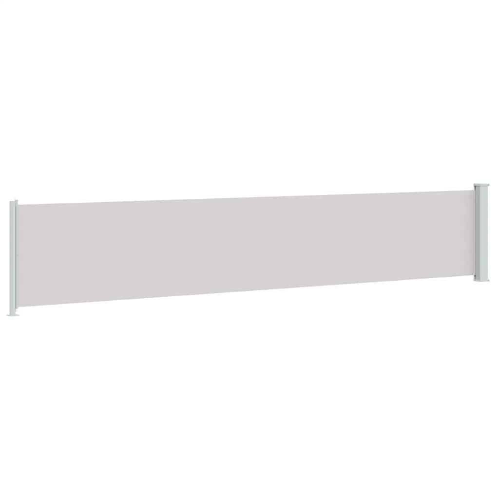 Patio Retractable Side Awning 117x600 cm Grey