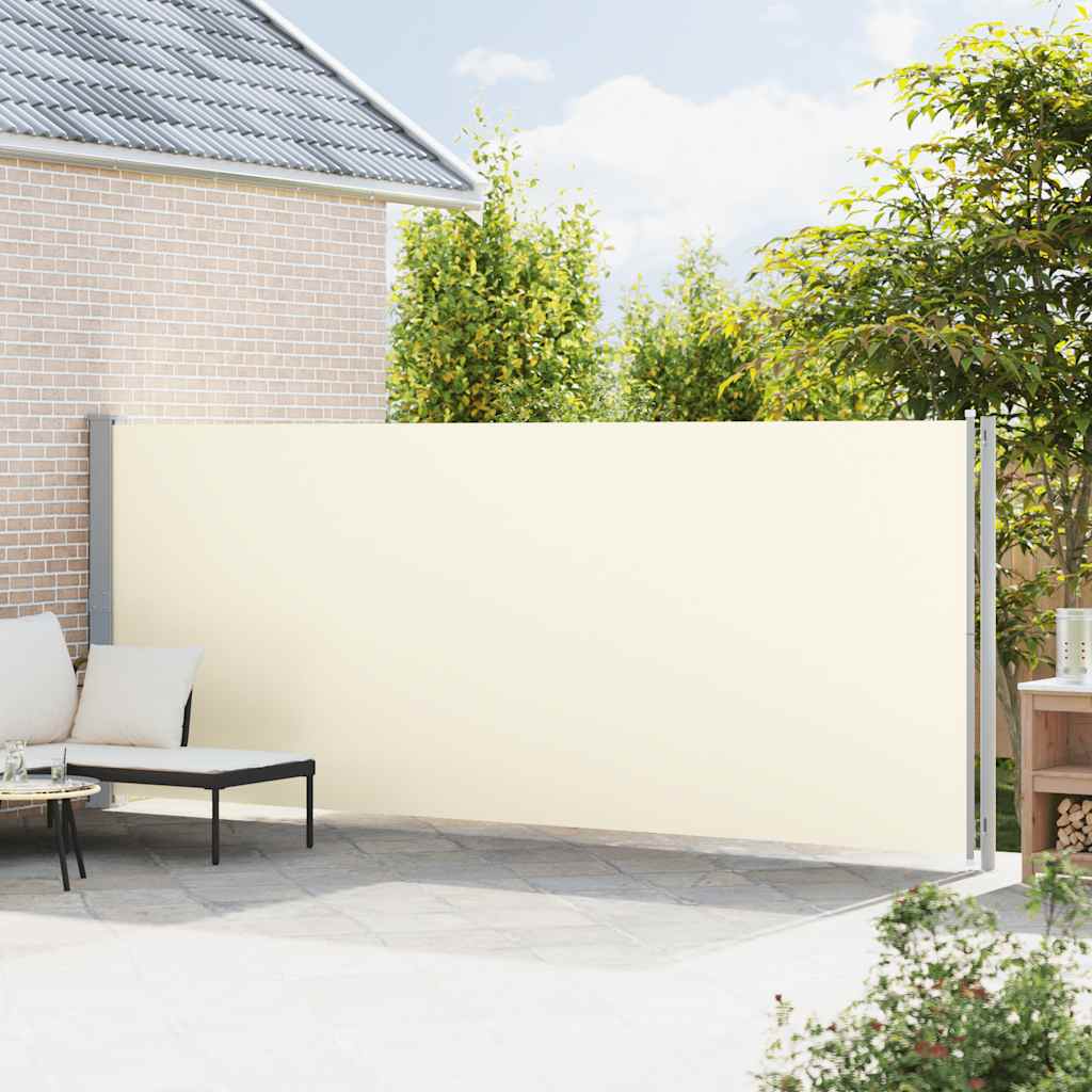 Patio Retractable Side Awning 180x600 cm Cream